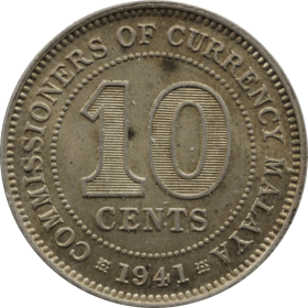 10 centow 1941 malaje a